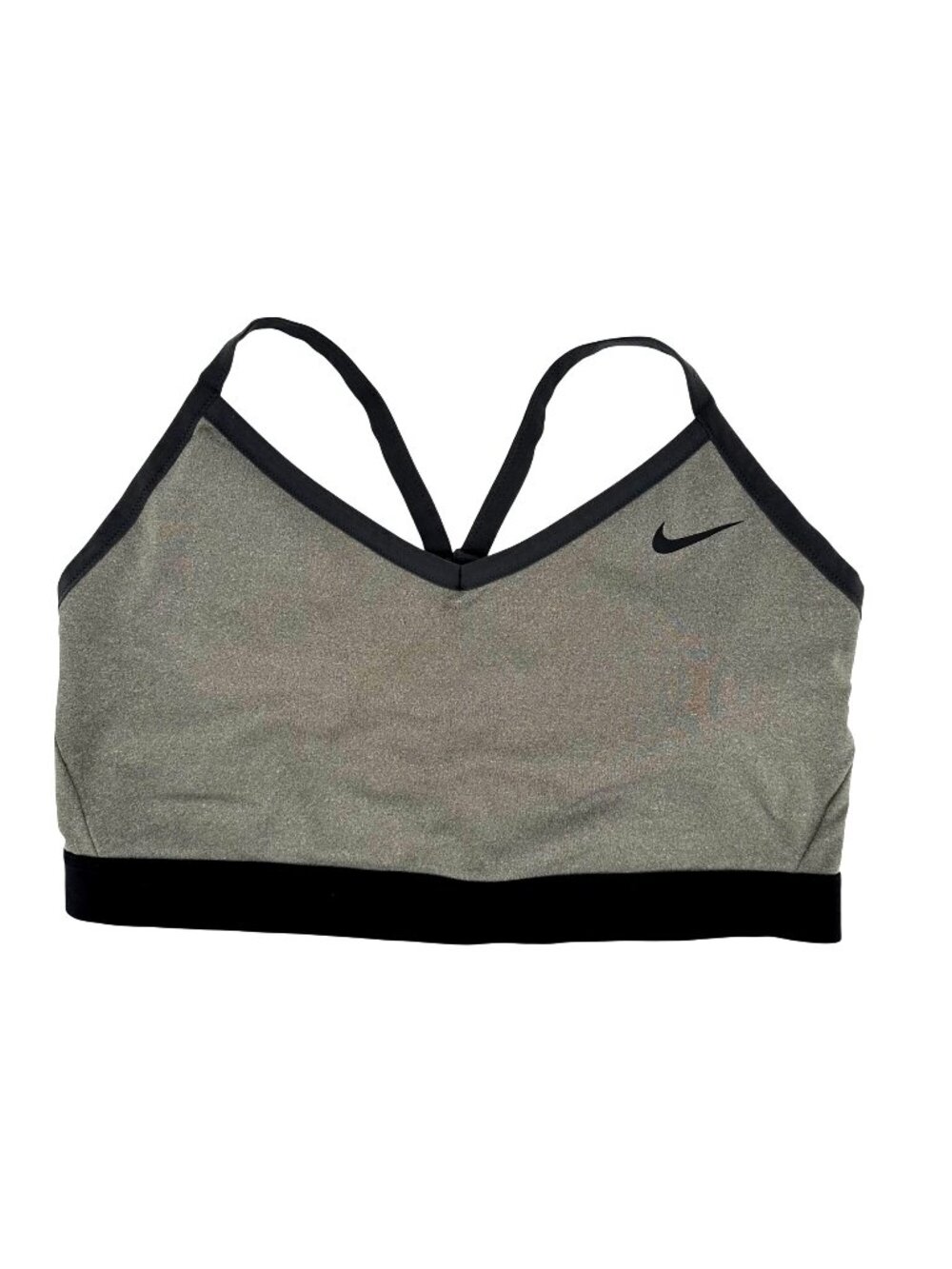 Nike Womens Gray Adjustable Straps Comfort Stretch Fabric Sports Bra 3X
